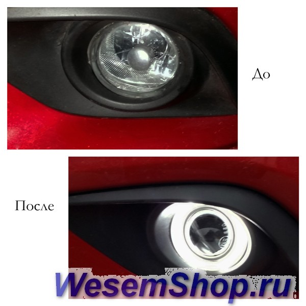 Противотуманный линзованный модуль  SHO-ME AF-H3-230 "Ангельские глазки"